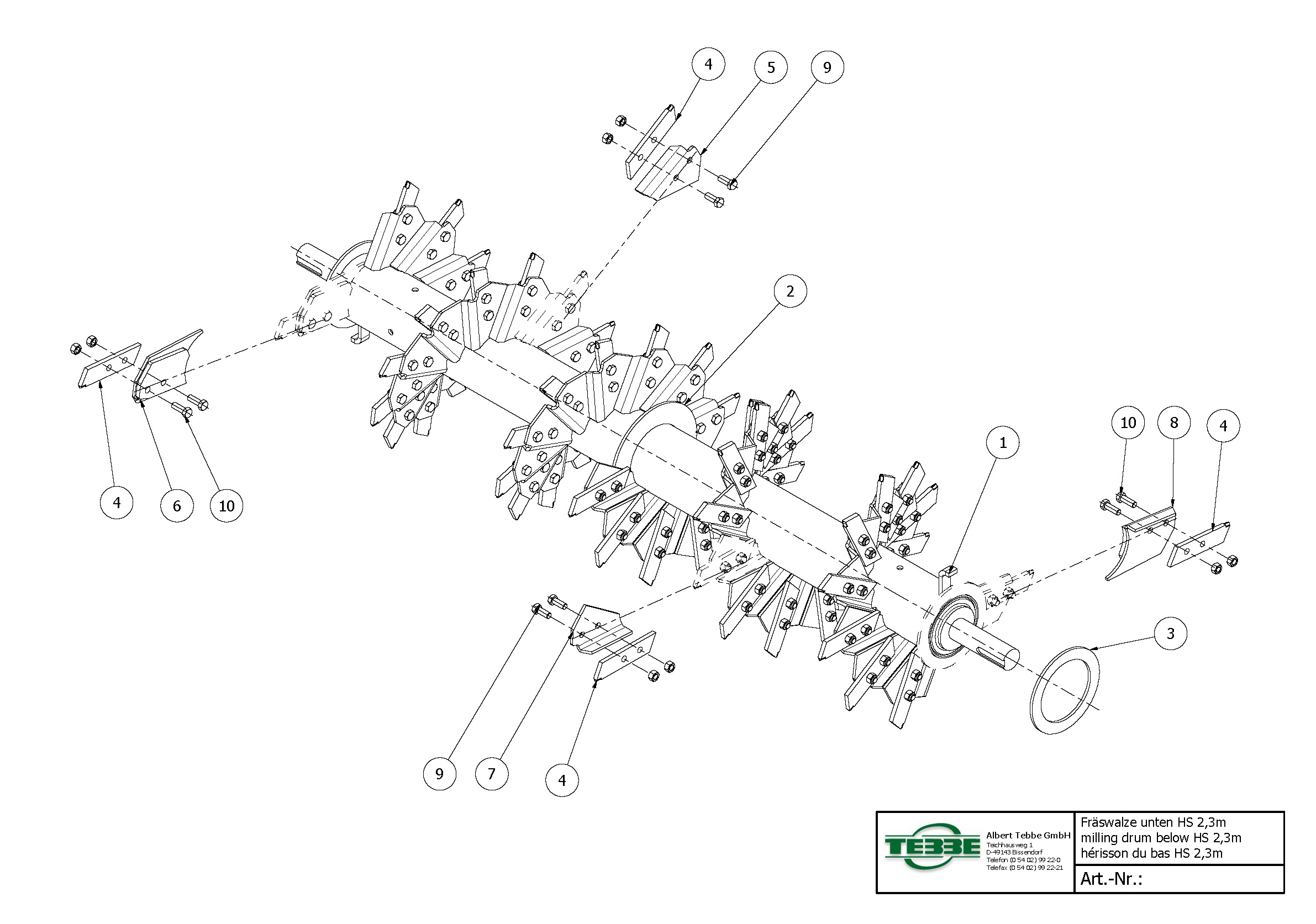 Freeswals onder HS 2.3m
